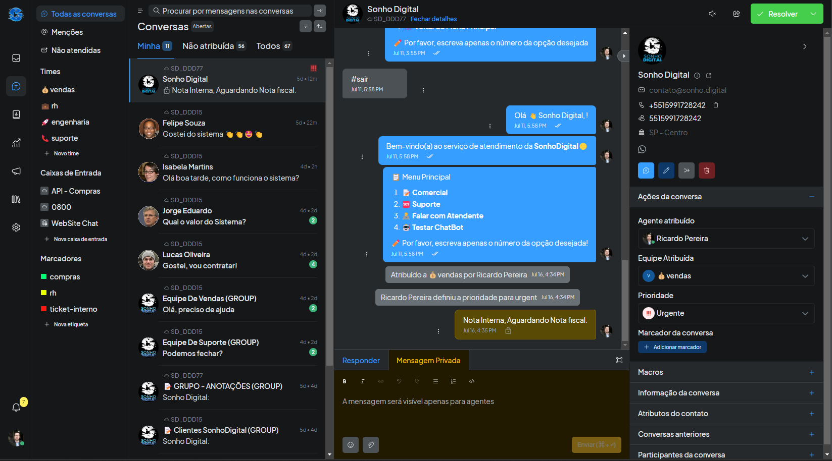 TrayChat Omnichannel